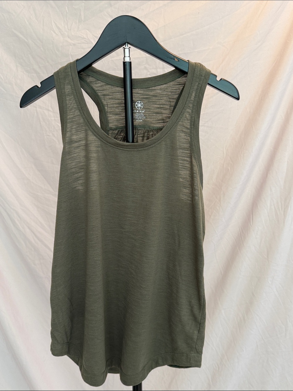 GAIAM Olive Racerback Tank Top